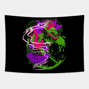 green mountain dragon Tapestry