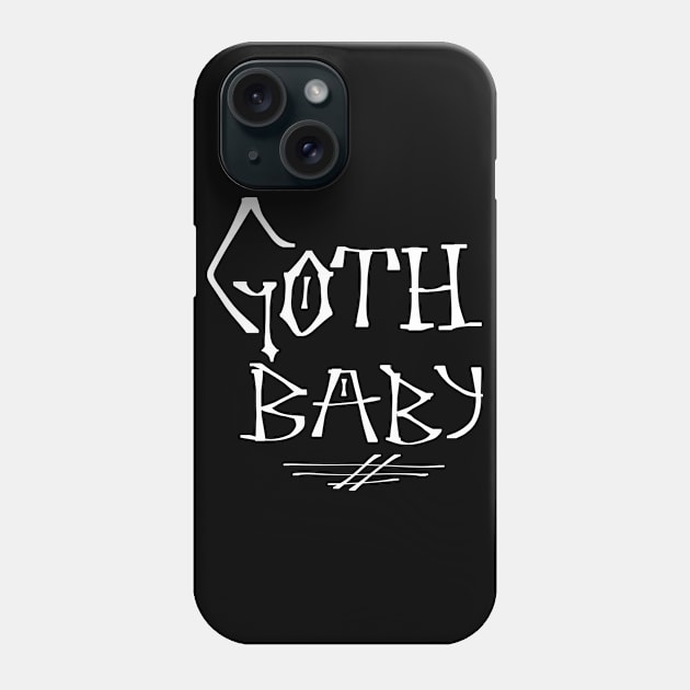 Baby Goth Phone Case by TeeCupDesigns