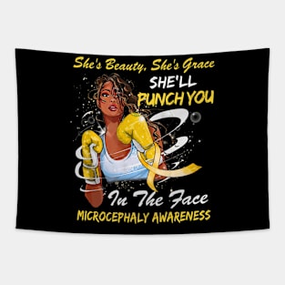 Punch You in the Face MICROCEPHALY AWARENESS Tapestry