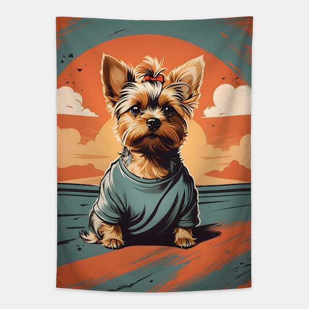 Cute Yorkshire Terrier Tapestry by Leon Star Shop