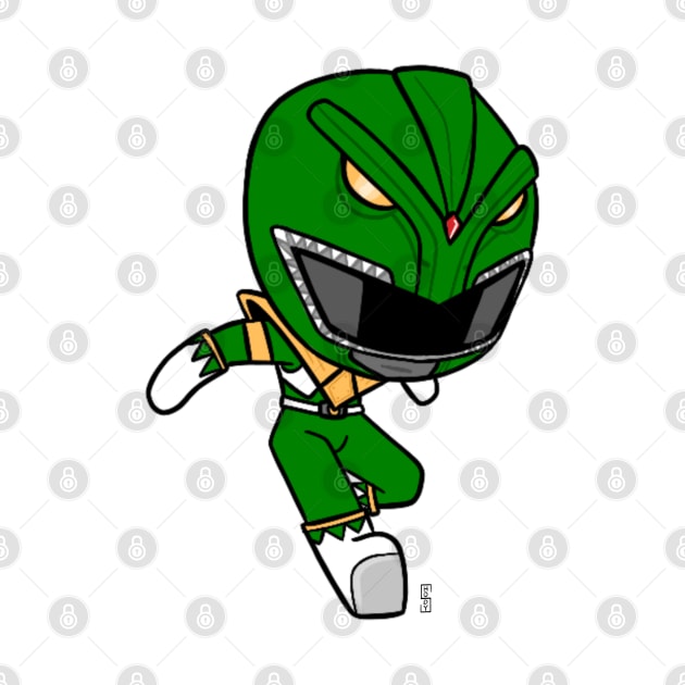 Chibi Green Ranger by Not Too Shoddy