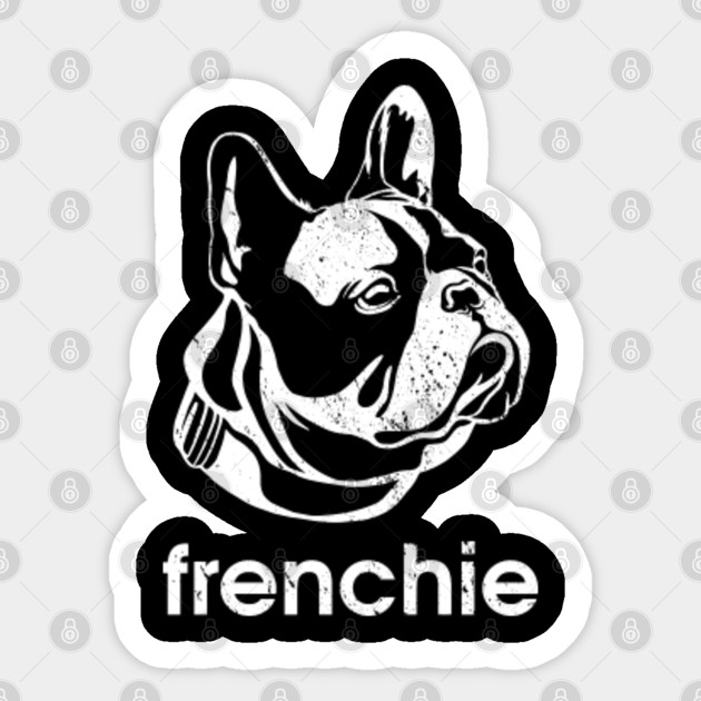 Frenchie Logo French Bulldog Frenchie Adesivo Teepublic It
