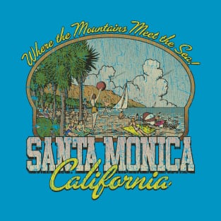 Santa Monica Where the Mountains Meet the Sea 1962 T-Shirt