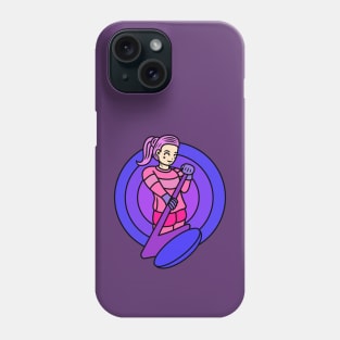 Cute ice hockey girl Phone Case