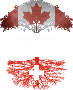 Canadian Grown With Swiss Roots - Gift for Swiss With Roots From Switzerland Magnet