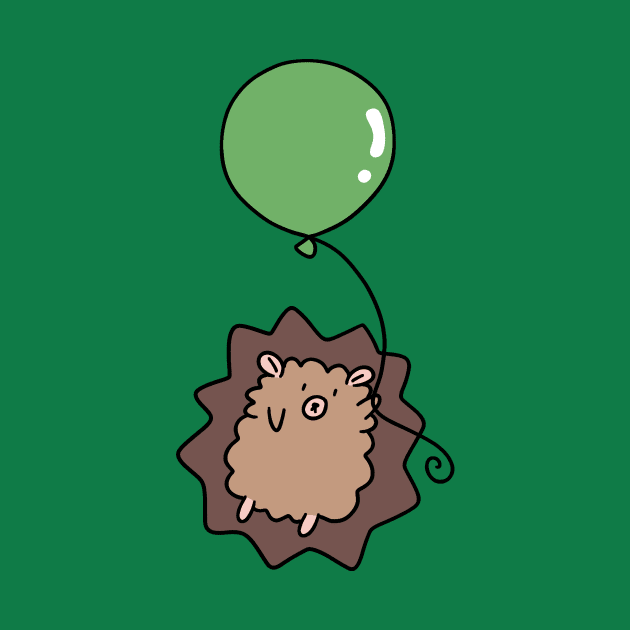 Green Balloon Hedgehog by saradaboru