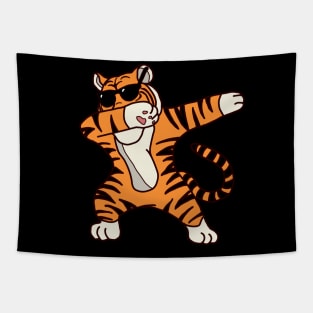 Dabbing Tiger Tapestry