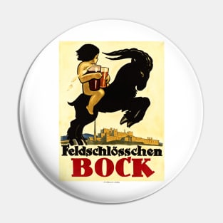 FELDSCHOLOSSCHEN BOCK BEER Swiss Alcohol Vintage Pin