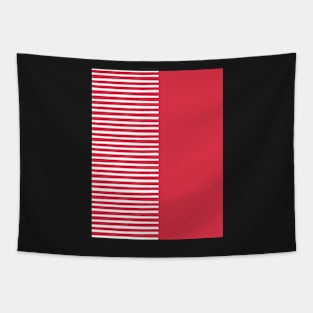 Red and white stripes effect Tapestry