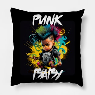 Graffiti Style - Cool Punk Baby 7 Pillow