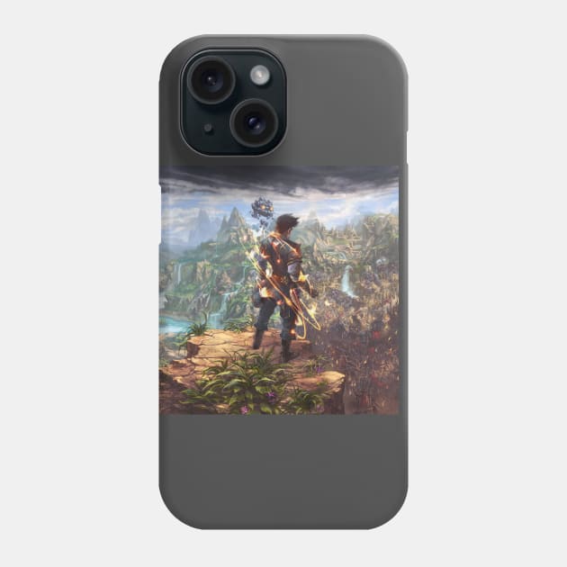 Wild Mage: Water and Stone (Legacy of the Blade) Full Wrap Phone Case by Joseph J Bailey Author Designs