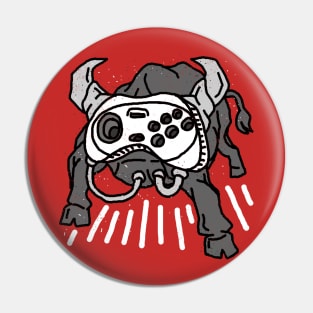 Bull and Dog Game Pin