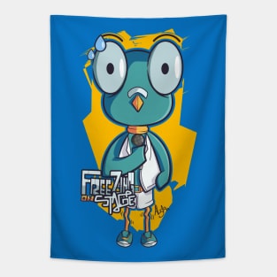 Cute Pigeon Bird Cartoon Character Tapestry