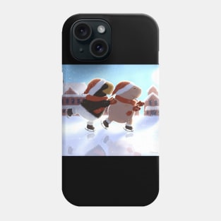 Guinea pigs ice skating Phone Case