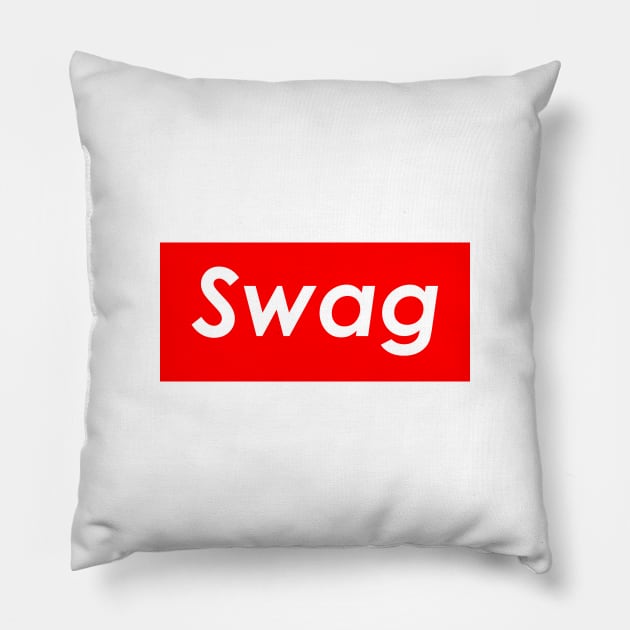 Swag (Red) Pillow by Graograman