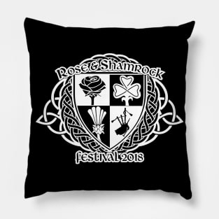 Rose and Shamrock Festival 2018 Logo Pillow