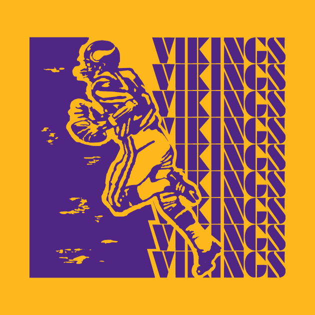 Retro VIkings design purple by DarthBrooks