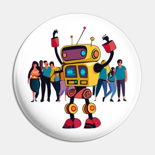 robot dancing in club bauhaus Pin