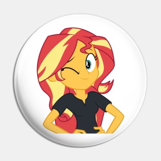 Sunset Shimmer Winking Pin