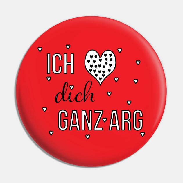 Ich liebe Dich ganz arg ( I love you alot in German) Pin by PandLCreations