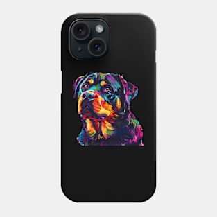 Rottweiler Colorfull Pop Art Design For Dog Onwer Phone Case