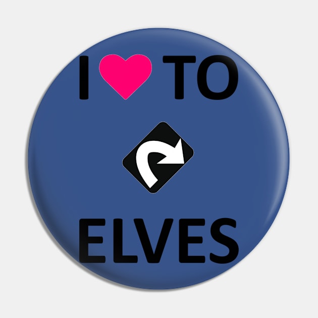 I Love to Tap Elves Pin by ChristophZombie
