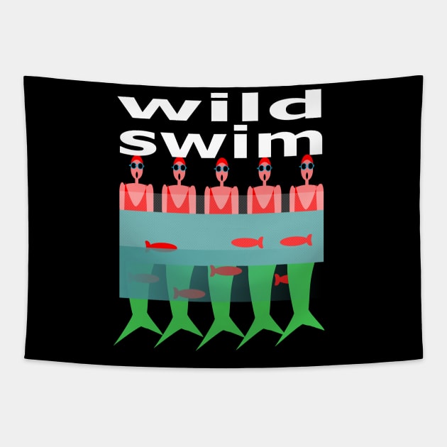 Wild Swim Tapestry by KristinaEvans126