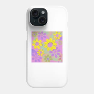 Neon Colorful Daisy Sunflower Floral Pattern Phone Case