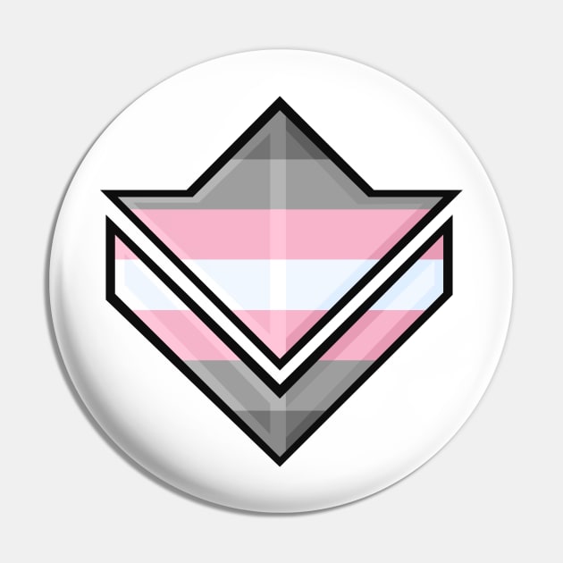 Commander Tag: Demigirl Pin by MeepDrawsThings