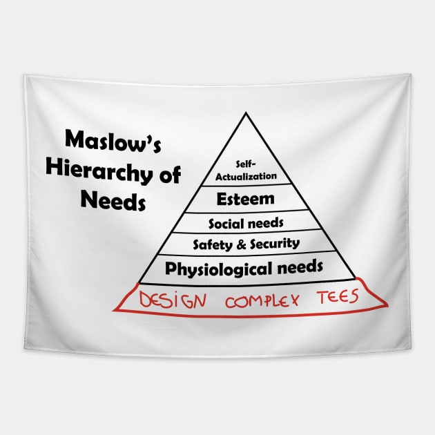 Maslow's Hierarchy of Complex Tees Tapestry by Cepea