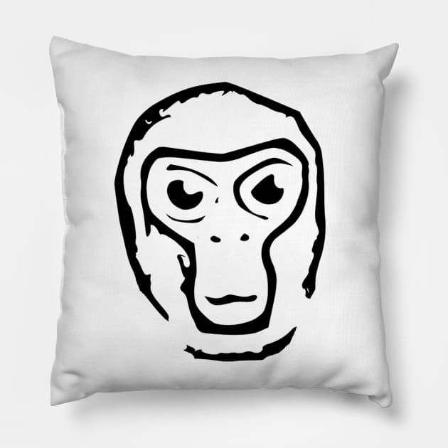 Gorilla Tag Pillow by Sonicling