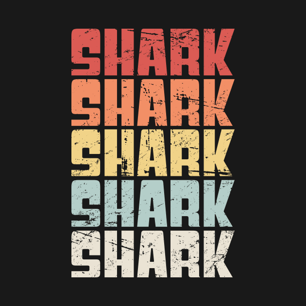 Retro Vintage 70s SHARK by MeatMan