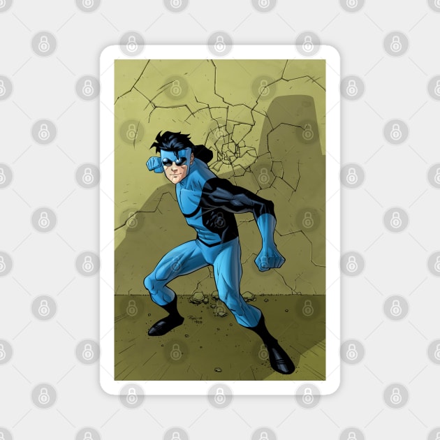 invincible poster Magnet by super villain