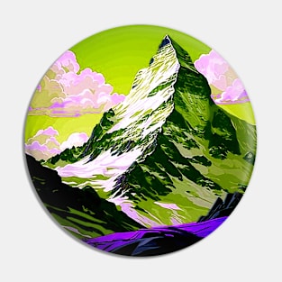 Matterhorn Mountain Switzerland Travel and Tourism Advertising Print Pin