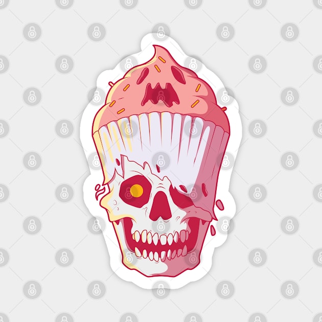 Ice Cream Skull Magnet by pedrorsfernandes