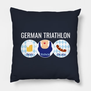 German Triathlon - Babes, Beer, and Brats Pillow