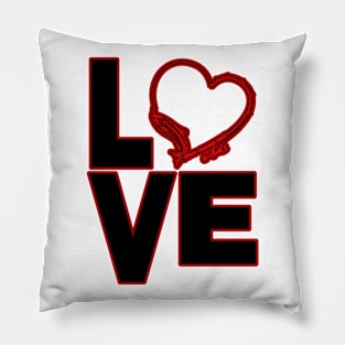 I Love Fishing - Heart Design Pillow