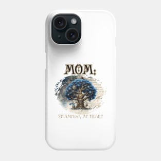 Mom: Steampunk At Heart Tree - Golden Version Phone Case