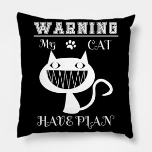 Funny Cat Shirt For Cat Lover Pillow