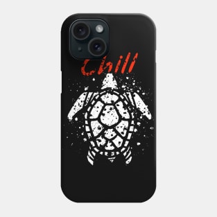 vsco girl white turtle chill Phone Case