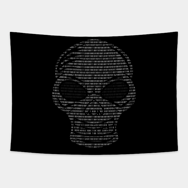 Hacker Binary Code Admin Programmer Computer Scientist Tapestry by QQdesigns