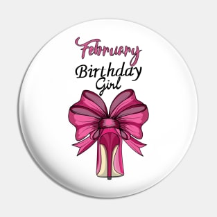 February Birthday Girl Pin