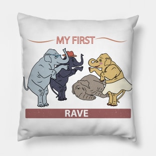 My first rave in the 80´s Pillow