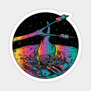 marshmallow moon bonfire Magnet