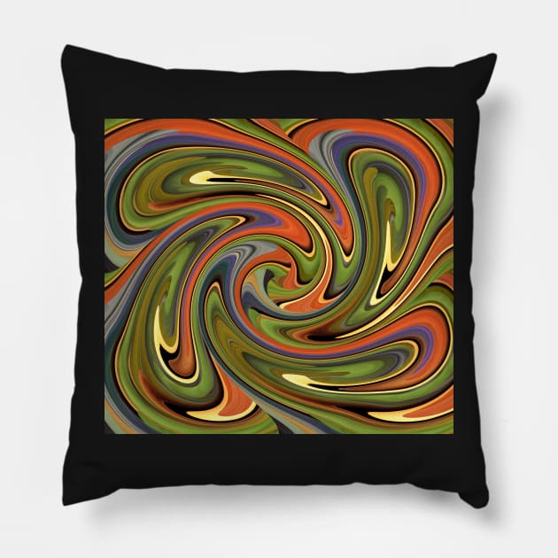 Flowing Autumn Pillow by Whisperingpeaks