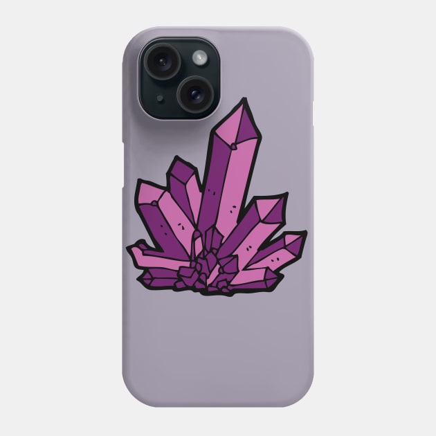 Purple Crystal Phone Case by Sloth Station