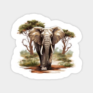 I Love Elephants Magnet