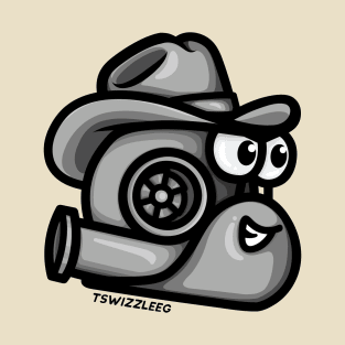 Turbo Snail - Cowboy (Gray) T-Shirt