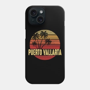 Puerto Vallarta Mexico Vacation Palm Trees Phone Case