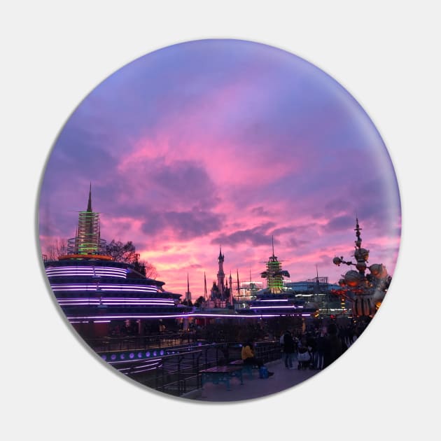 Paris Castle Pink Pin by Coco Traveler 